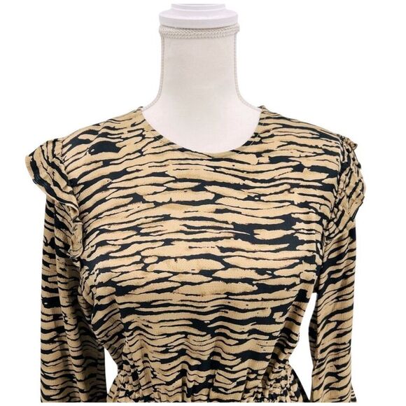 NWT Rails Dress Ora Printed Long Sleeve Pullover Golden Size M - Picture 4 of 13